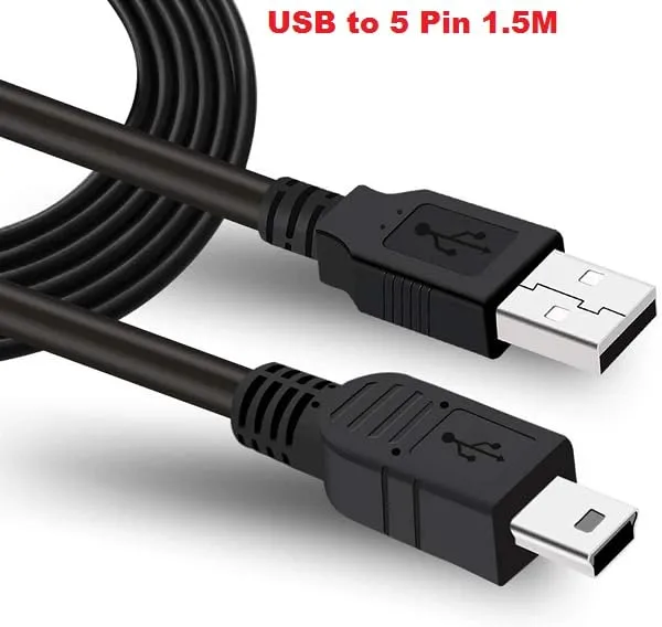 Pack_Of_2_-_Mak_World_Usb_2.0_A_To_Mini_B_5_Pin_Cable_For_External_Hdds_Camera_Card_Readers_V3_Etc_1_5_Meter