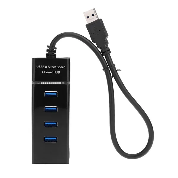 Pack_Of_2_-_Vyar_Extension_4_Ports_Usb_3.0_Hub_High_Speed_Portable_With_Switches_For_Laptop_Notebook_Pc_Mobiles_Tablets_Iphone_Ipads_Computers_Mp3_Players_Black