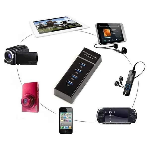 Pack_Of_2_-_Vyar_Extension_4_Ports_Usb_3.0_Hub_High_Speed_Portable_With_Switches_For_Laptop_Notebook_Pc_Mobiles_Tablets_Iphone_Ipads_Computers_Mp3_Players_Black