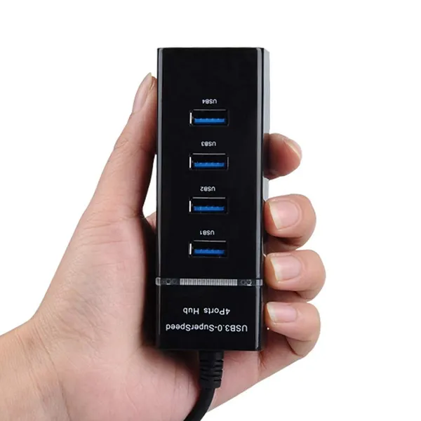 Pack_Of_2_-_Vyar_Extension_4_Ports_Usb_3.0_Hub_High_Speed_Portable_With_Switches_For_Laptop_Notebook_Pc_Mobiles_Tablets_Iphone_Ipads_Computers_Mp3_Players_Black