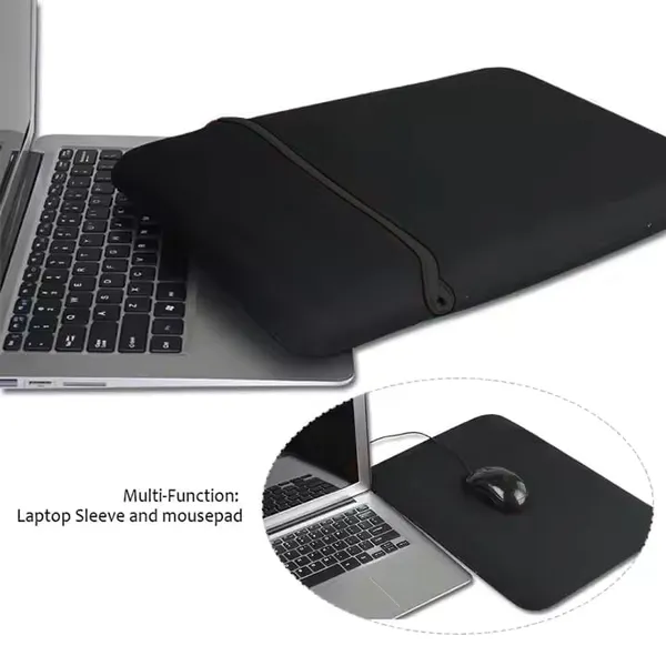 Pack_Of_2_-_Laptop_Sleeve_15.6_Inch_Slim_Fit_Neoprene_Material_Zipperless_Laptop_Case_Cover_Bag_For_Macbook_Asus_Acer_Lenovo_Dell_Hp_Tablet_Ipad_Also_Use_As_Mousepad_Black