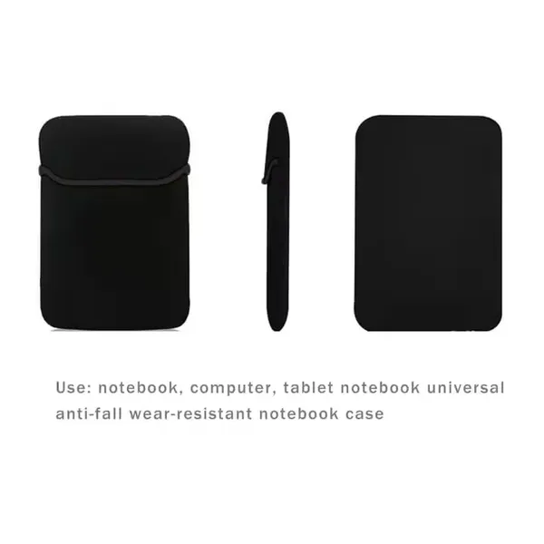 Pack_Of_2_-_Laptop_Sleeve_15.6_Inch_Slim_Fit_Neoprene_Material_Zipperless_Laptop_Case_Cover_Bag_For_Macbook_Asus_Acer_Lenovo_Dell_Hp_Tablet_Ipad_Also_Use_As_Mousepad_Black
