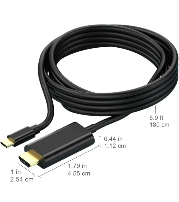 Usb_C_To_Hdmi_Cable_4K_High_Speed_Video_Adapter_Black_Compatible_With_Laptop_Tv_Monitor_1_8M_Length