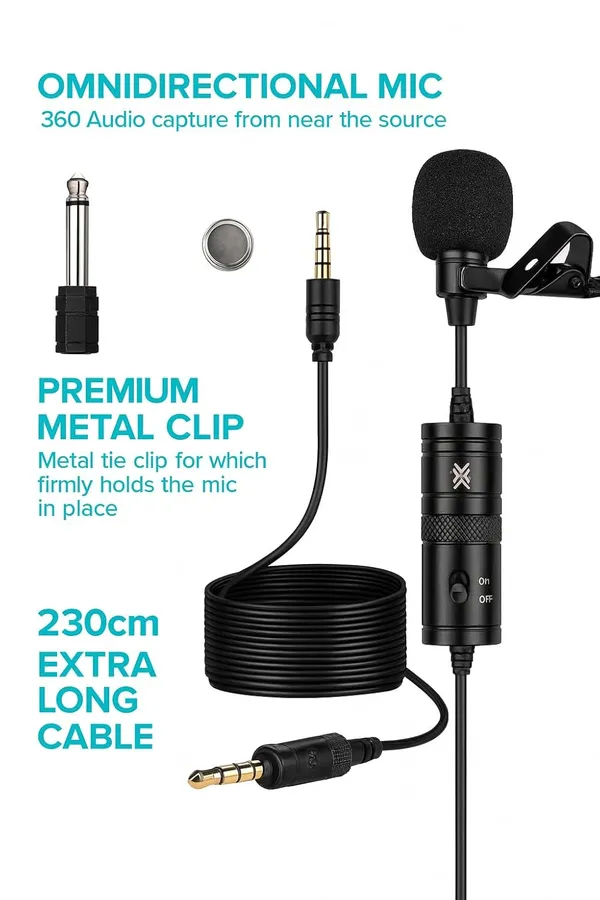 Professional_Lavalier_Microphone_Kit_Black_3_5Mm_Audio_Jack_Clip_On_Lapel_Mic_With_Long_Cable_For_Recording_Interviews