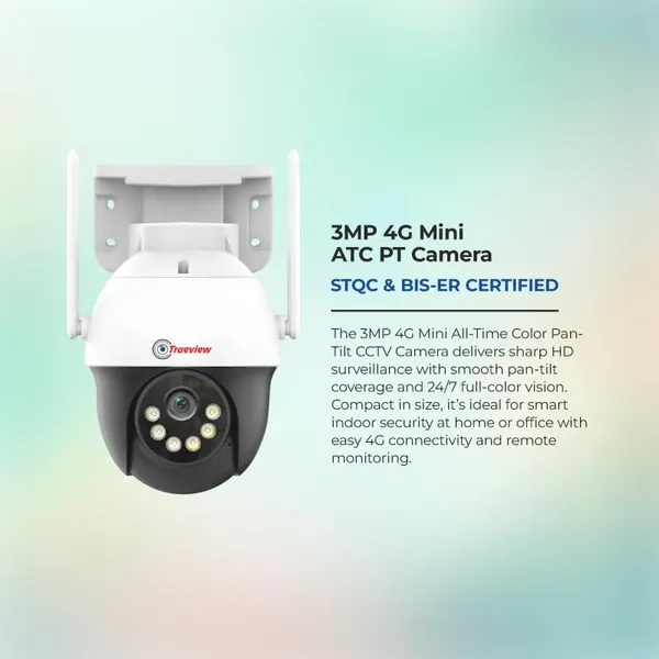 Trueview_3Mp_4G_Mini_Pt_Security_Camera_With_Sim_Support_All_Time_Color_Vision_360_Pan_Two_Way_Audio_Human_Detection_256Gb_Sd_Cloud_Ip66_Waterproof_Alexa_Compatible_Stqc_Certified