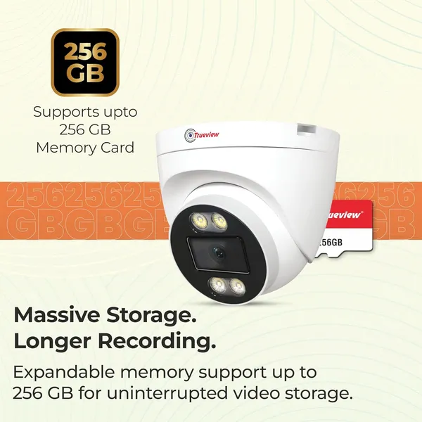 Trueview_3Mp_4G_Dome_Security_Camera_All_Time_Color_Night_Vision_4G_Sim_Support_Human_Detection_Two_Way_Audio_Supports_Upto_256Gb_Memory_Card_Stqc_Approved