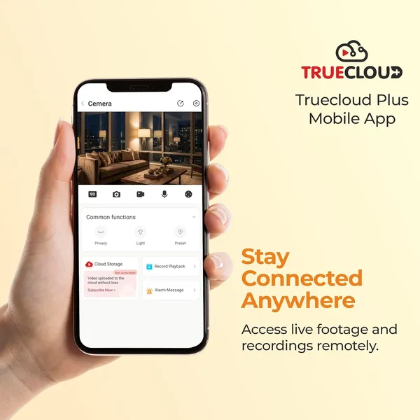 Trueview_3Mp_4G_Sim_Bullet_Security_Camera_All_Time_Color_Night_Vision_Ip66_Waterproof_Human_Detection_Two_Way_Audio_256Gb_Memory_Card_Support_Stqc_Approved