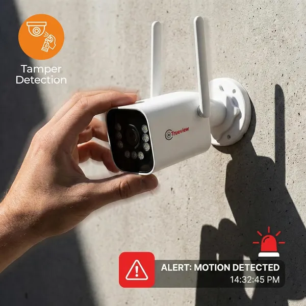 Trueview_3Mp_4G_Sim_Bullet_Security_Camera_All_Time_Color_Night_Vision_Ip66_Waterproof_Human_Detection_Two_Way_Audio_256Gb_Memory_Card_Support_Stqc_Approved
