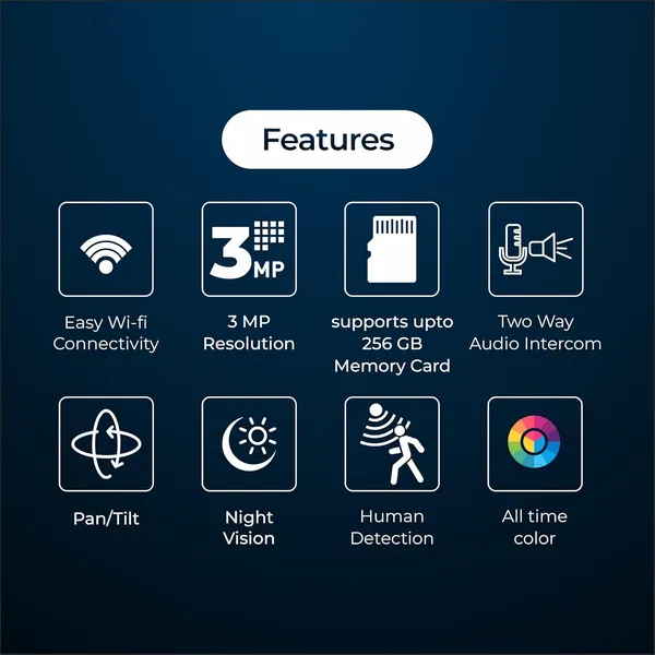 Trueview_3Mp_Wifi_Atc_Robot_Camera_Biser_(Stqc_Certified)_Wifi_Cctv_Camera_All_Time_Color_Night_Vision_Pan_Tilt_Smart_Tracking_2Way_Audio_Memory_Card_And_Cloud_Alexa_T18296S