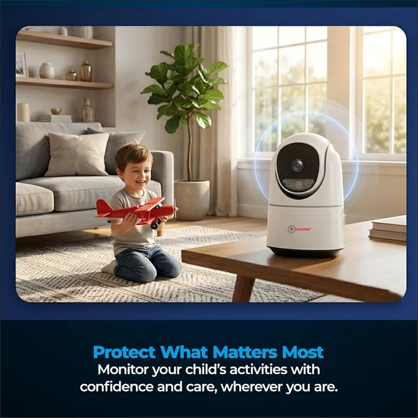 Trueview_3Mp_Wifi_Atc_Robot_Camera_Biser_(Stqc_Certified)_Wifi_Cctv_Camera_All_Time_Color_Night_Vision_Pan_Tilt_Smart_Tracking_2Way_Audio_Memory_Card_And_Cloud_Alexa_T18296S