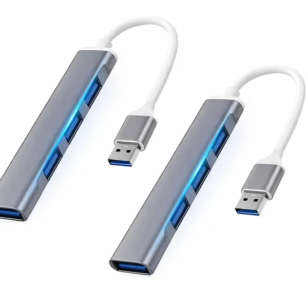 Pack_Of_2_-_Premium_Metal_4_Port_Usb_3.0_Hub_5Gbps_High_Speed_Data_Splitter_Durable_Aluminum_Multiport_Adapter_For_Laptop_Pc_And_Macbook