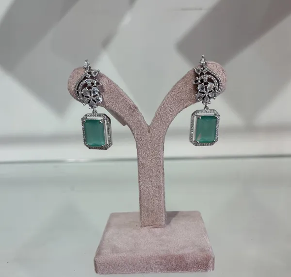 Elegant_Mint_Stone_Drop_Earrings_With_Silver_Finish