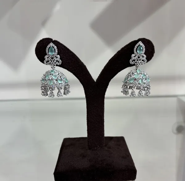 Elegant_Turquoise_Stone_Jhumka_Earrings_With_Crystal_Detailing
