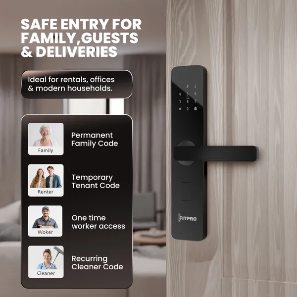 Fitpro_Sentinel_S1_Smart_Door_Lock_Pin_Rfid_Card_App_Key_Access_Auto_Lock_Smart_Door_Lock_(Black)