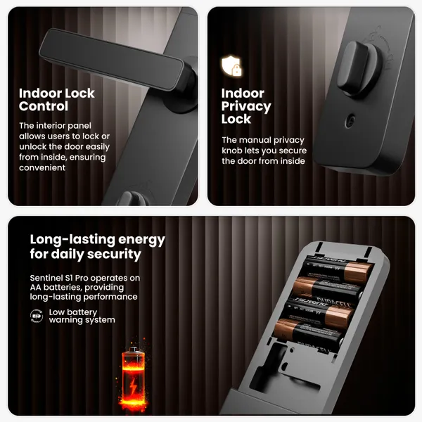 Fitpro_Sentinel_S1_Smart_Door_Lock_Pin_Rfid_Card_App_Key_Access_Auto_Lock_Smart_Door_Lock_(Black)