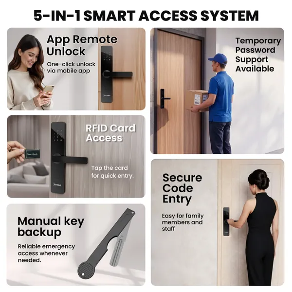 Fitpro_Sentinel_S1_Smart_Door_Lock_Pin_Rfid_Card_App_Key_Access_Auto_Lock_Smart_Door_Lock_(Black)