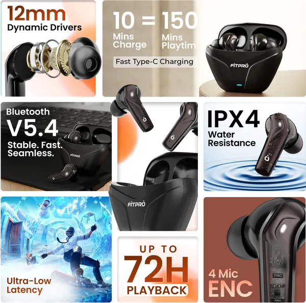 Fitpro_X_Flip_Pods_Earbuds_With_72H_Playback_Ultra-Low_Latency_With_4_Mic_Enc,_5.4V_Bluetooth_(Black,_True_Wireless)