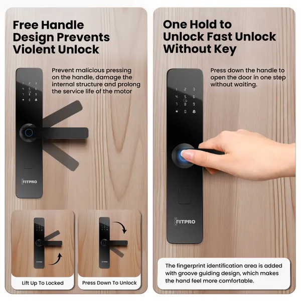 Fitpro_Sentinel_S1_Pro_Smart_Door_Lock_Fingerprint_Pin_Rfid_App_Key_Access_Smart_Door_Lock_(Black)