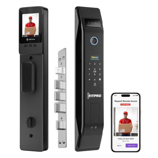 Fitpro_Astra_Prime_Camera_Unlock_7-Way_Smart_Door_Lock_Fingerprint_Wifi_Rfid_Key_Smart_Door_Lock_(Black)
