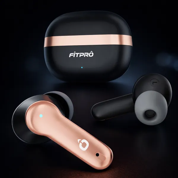 Fitpro_True_Wireless_Earbuds_With_Charging_Case_-_Rose_Gold_&_Black