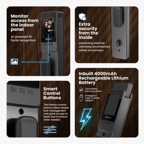 Fitpro_Vision_Guard_Video_Smart_Door_Lock_3D_Face_Fingerprint_Wifi_Rfid_Pin_Key_Smart_Door_Lock_(Grey)