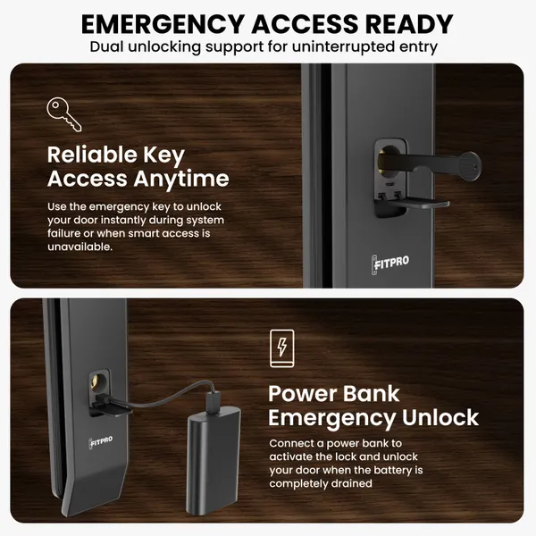 Fitpro_Vision_Guard_Video_Smart_Door_Lock_3D_Face_Fingerprint_Wifi_Rfid_Pin_Key_Smart_Door_Lock_(Grey)