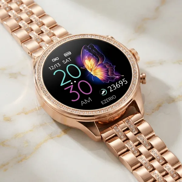 Rose_Gold_Crystal_Butterfly_Smartwatch_For_Women