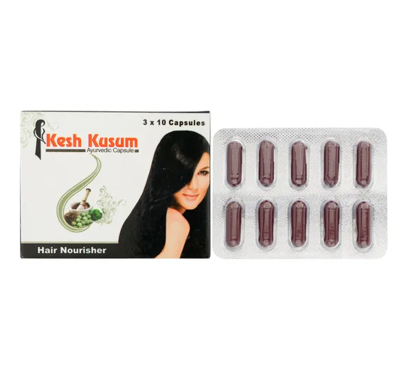 Kesh_Kusum_Ayurvedic_Hair_Nourishing_Capsules_-_30_Capsules_(Pack_Of_2)