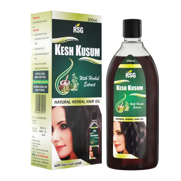 Rsg_Kesh_Kusum_Natural_Herbal_Hair_Oil_-_200Ml_(Pack_Of_2)