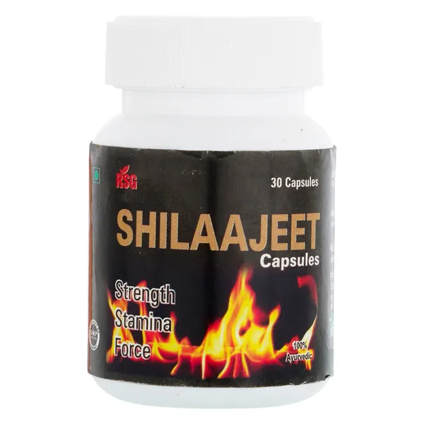 Rsg_Shilaajeet_Ayurvedic_Capsules_-_30_Capsules_For_Strength,_Stamina_&_Force_(Pack_Of_1)