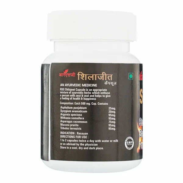 Rsg_Shilaajeet_Ayurvedic_Capsules_-_30_Capsules_For_Strength,_Stamina_&_Force_(Pack_Of_1)