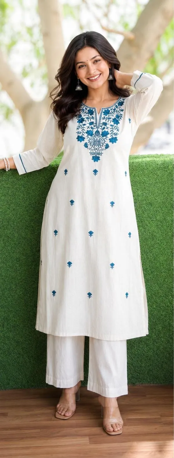 Ivory_Blue_Thread_Embroidered_Straight_Kurta_with_Palazzo_Set