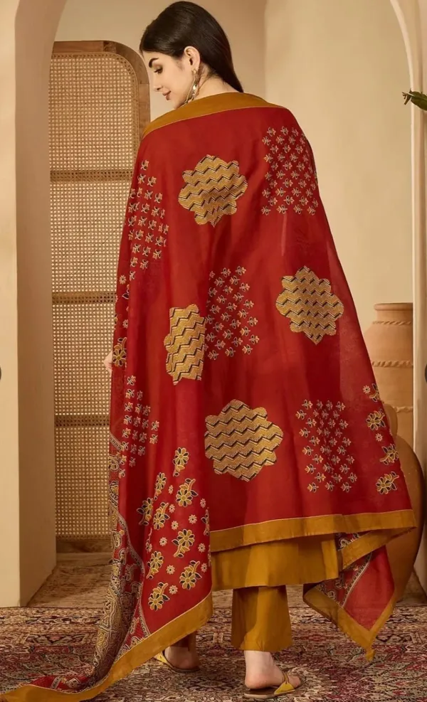 Mustard_Yellow_Printed_Anarkali_Kurta_Set_with_Dupatta_for_Women