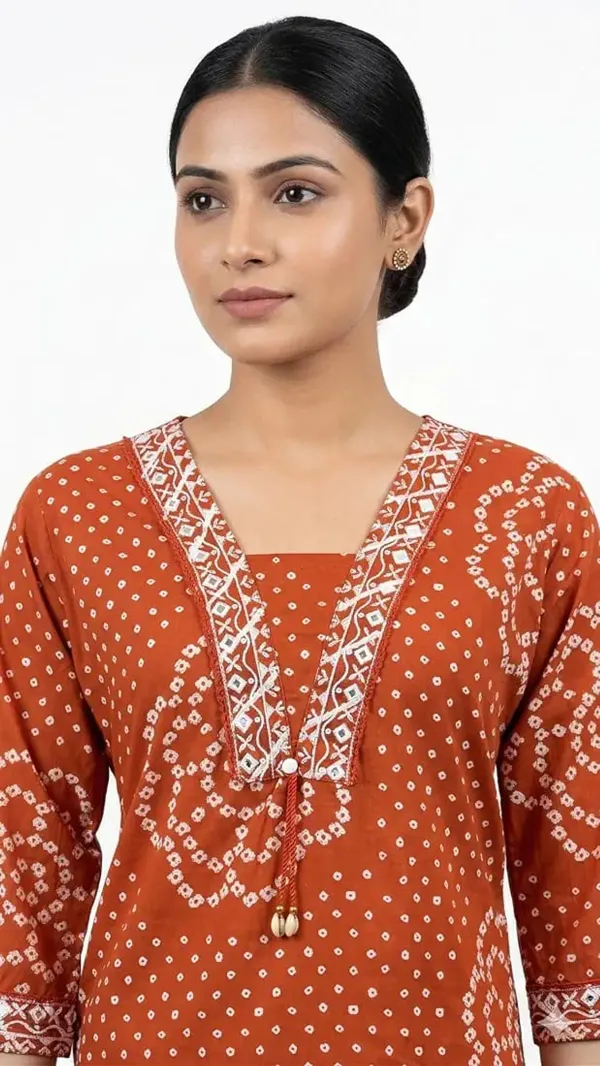 Rust_Orange_Hand_Block_Print_Cotton_Kurta_Set_with_Printed_Dupatta_for_Women