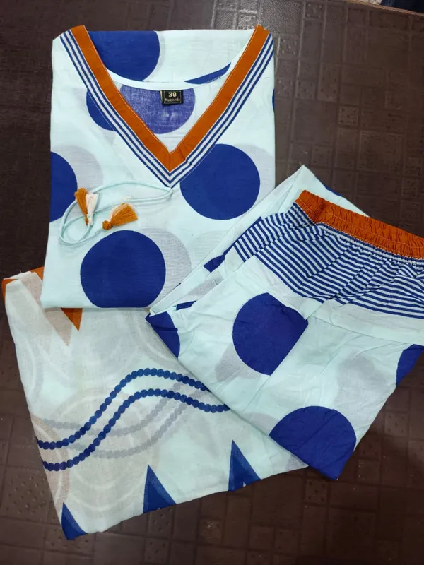 Sky_Blue_Polka_Dot_Printed_Cotton_Kurta_Set_with_Patiala_Pants_&_Designer_Dupatta_for_Women