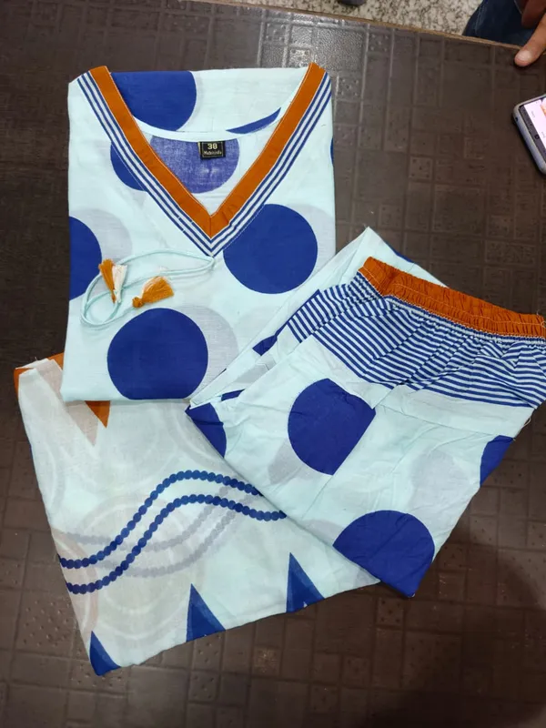 Sky_Blue_Polka_Dot_Printed_Cotton_Kurta_Set_with_Patiala_Pants_&_Designer_Dupatta_for_Women