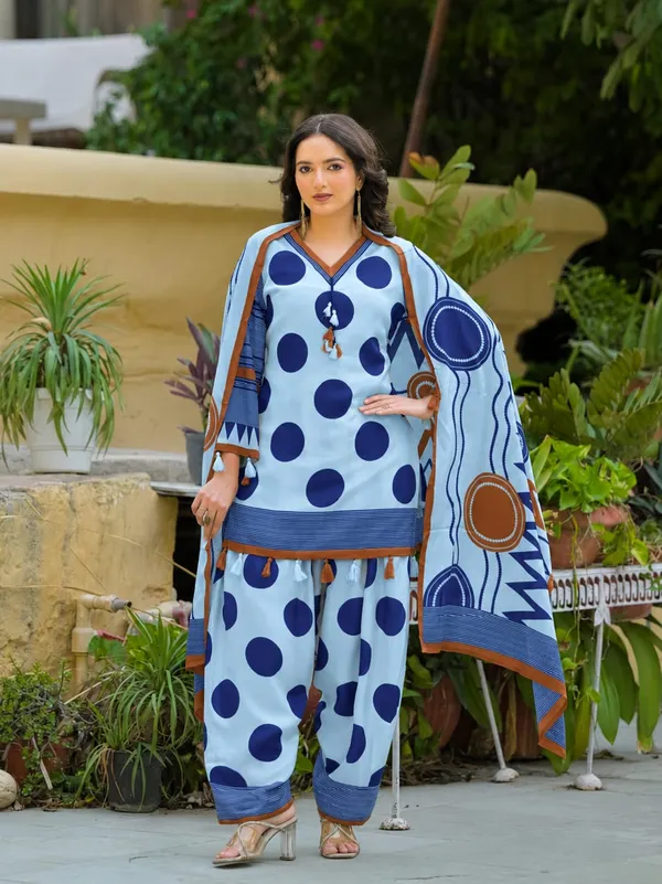 Sky_Blue_Polka_Dot_Printed_Cotton_Kurta_Set_with_Patiala_Pants_&_Designer_Dupatta_for_Women