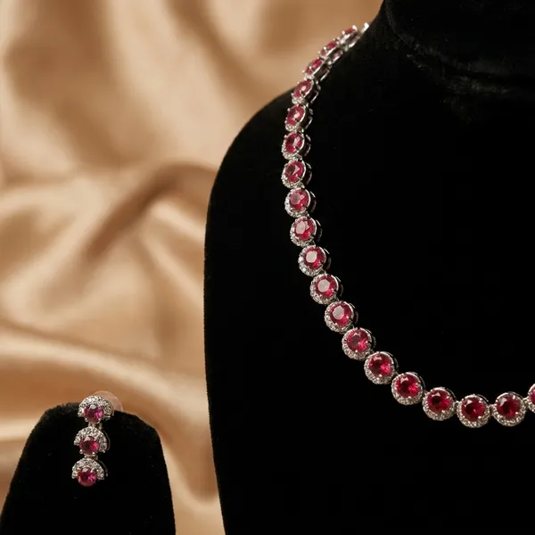 Pink_Crystal_Embellished_Necklace_With_Matching_Earrings