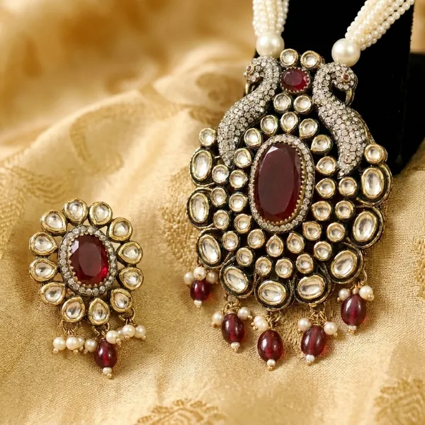 Multicolor_Embellished_Neckline_Set_For_Women