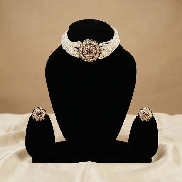 Antique_Multicolor_Mandala_Pendant_Rope_Choker_Necklace