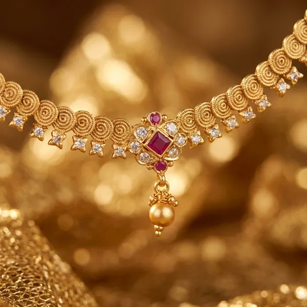 Traditional_Gold_Toned_Ruby_Studded_Bracelet