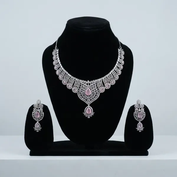 Sparkling_Peacock_Design_Statement_Necklace_With_Matching_Earrings