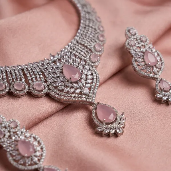 Sparkling_Peacock_Design_Statement_Necklace_With_Matching_Earrings