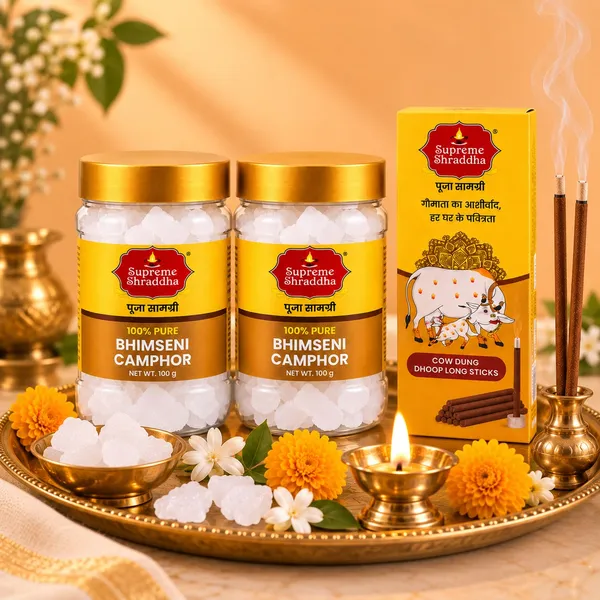 PACK_OF_2_BHIMSENI_CAMPHOR_(_200_gm)_&_get_1_Cow_Dung_AGARBATTI_FREE🎁