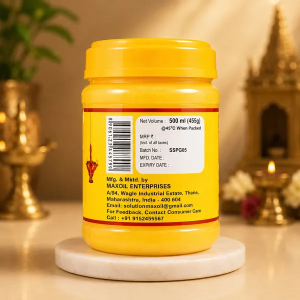 Pooja_Ghee_500_gm_(_Pack_Of_2_)_with_Bambooless_Chandan_Agarbatti_FREE_Non_-_Edible_,Use_Only_For_Pooja_Purpose