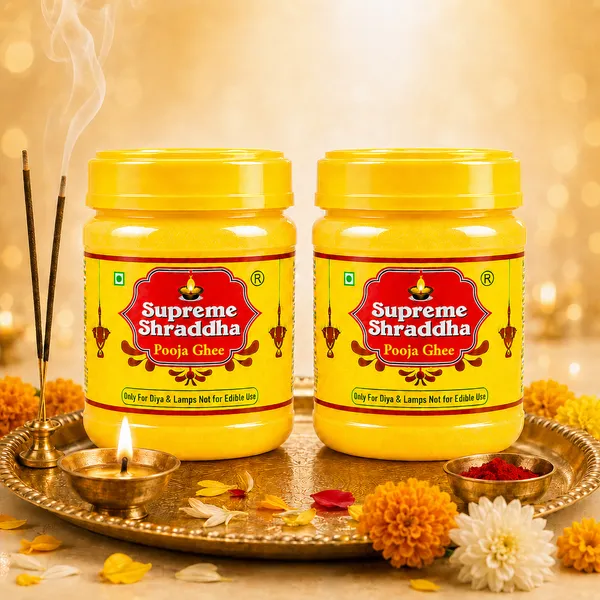 Pooja_Ghee_500_gm_(_Pack_Of_2_)_with_Bambooless_Chandan_Agarbatti_FREE_Non_-_Edible_,Use_Only_For_Pooja_Purpose