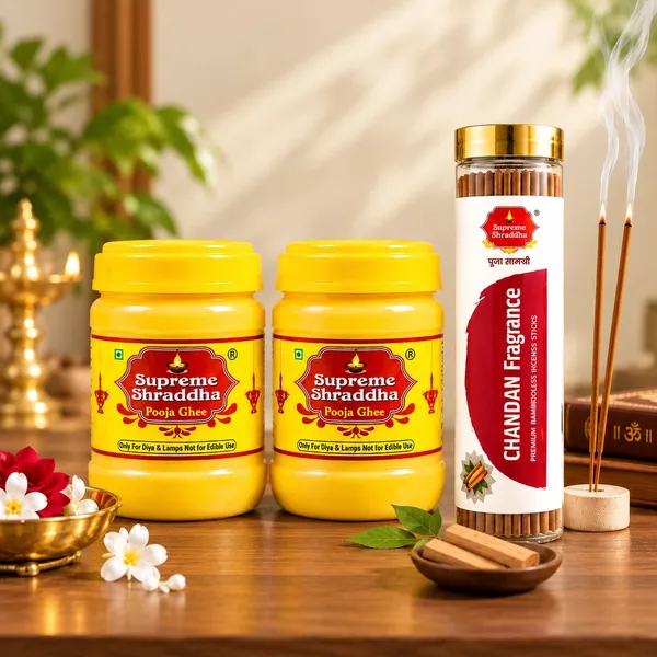 Pooja_Ghee_500_gm_(_Pack_Of_2_)_with_Bambooless_Chandan_Agarbatti_FREE_Non_-_Edible_,Use_Only_For_Pooja_Purpose