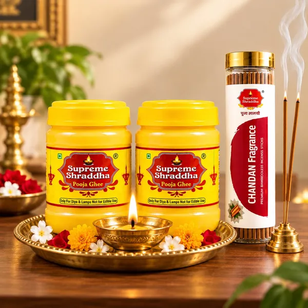 Pooja_Ghee_500_gm_(_Pack_Of_2_)_with_Bambooless_Chandan_Agarbatti_FREE_Non_-_Edible_,Use_Only_For_Pooja_Purpose
