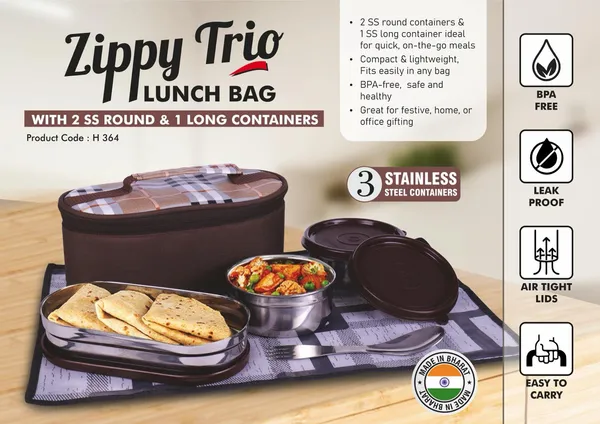 Zippy_Trio_Lunch_Bag_With_3_Stainless_Steel_Containers_Bpa_Free_&_Leak_Proof