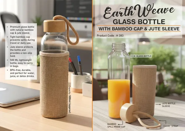 Earthweave_Glass_Bottle_With_Bamboo_Cap_&_Jute_Sleeve_EcoFriendly_Water_Bottle